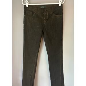 Lauren by Ralph Lauren Women Modern Straight Jeans Belle Wash Gold Size 4